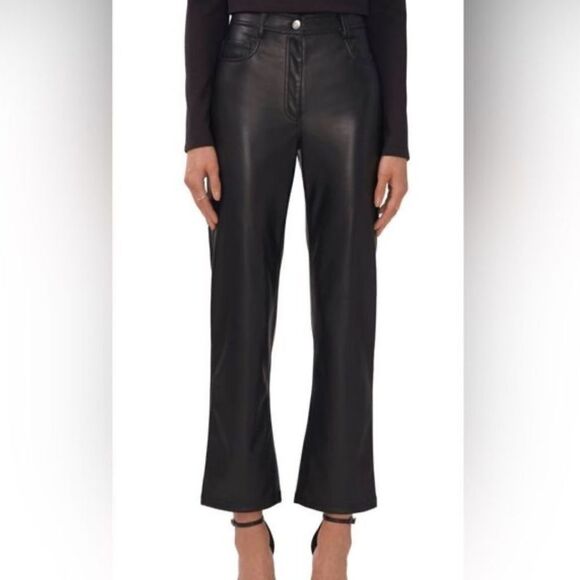 Halogen Pants - Halogen vegan leather wide leg pants size 10